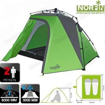 Двухместная палатка Norfin Pike 2